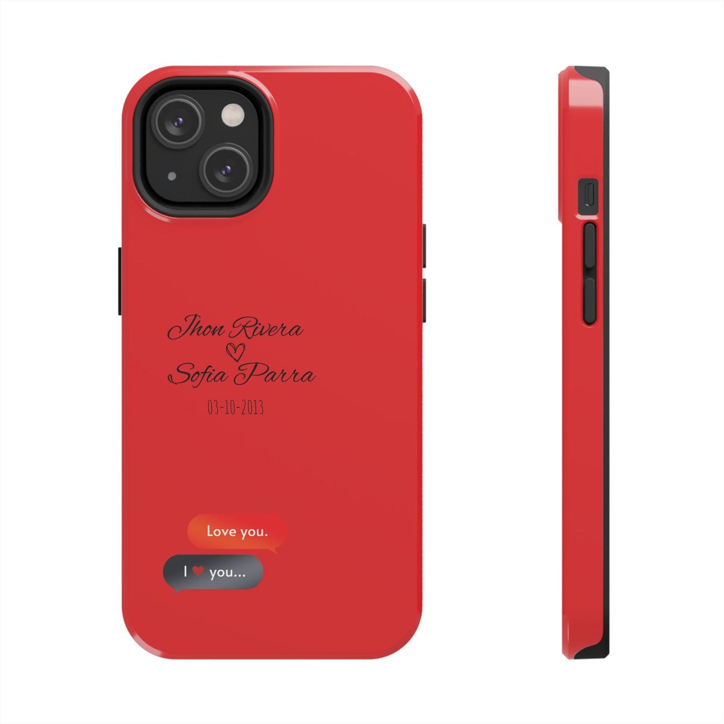 Couple’s Connection Phone Case (red)