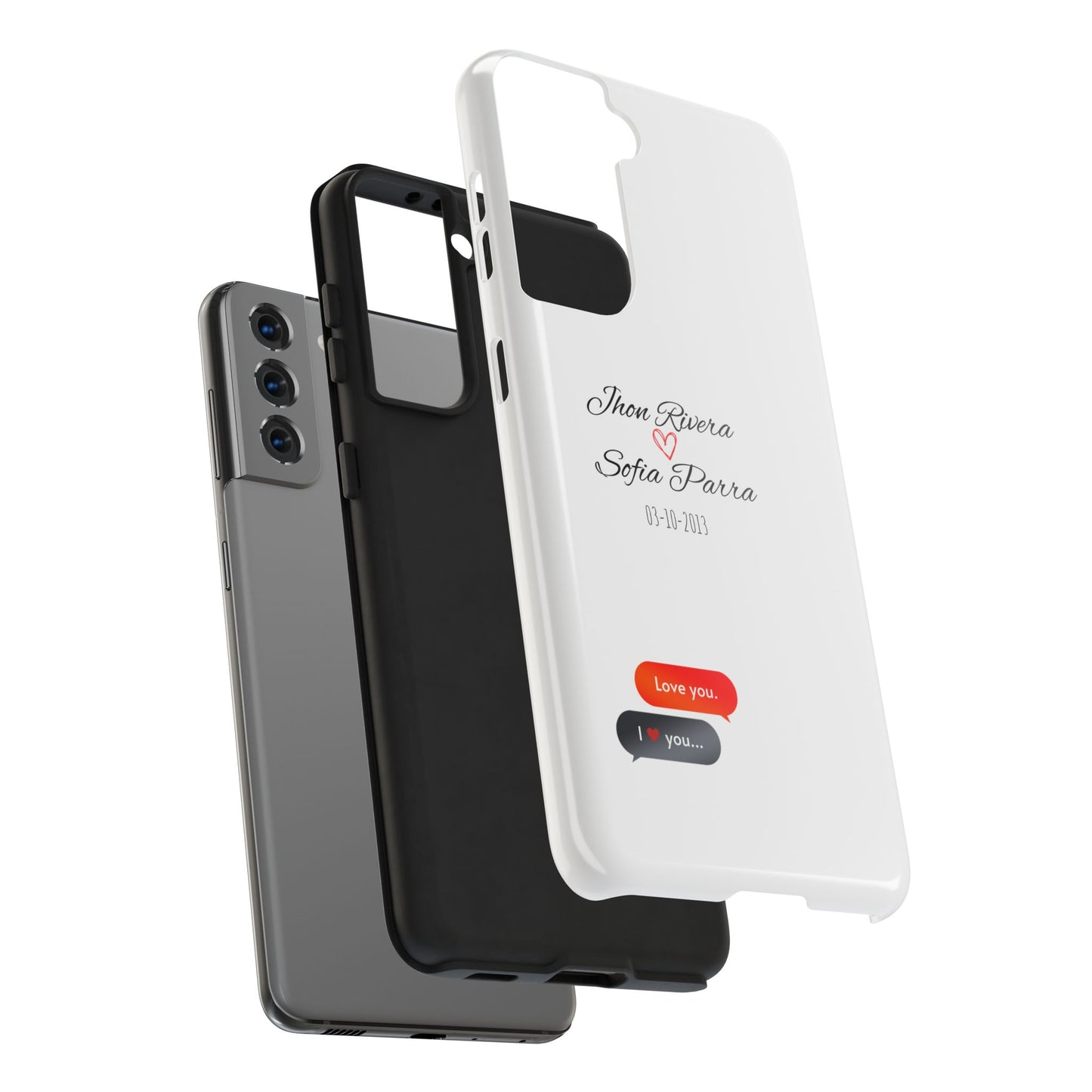 Couple’s Connection Phone Case (white)