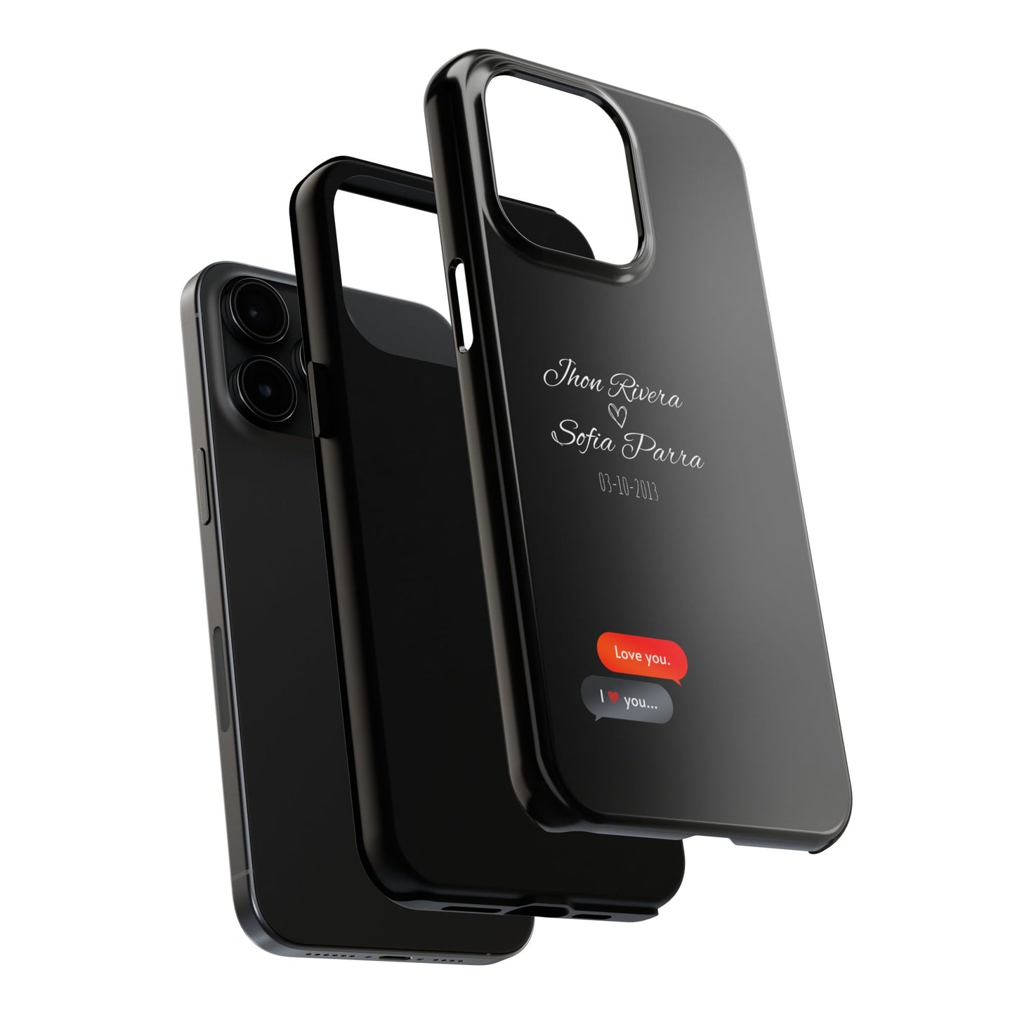 Couple’s Connection Phone Case (black)