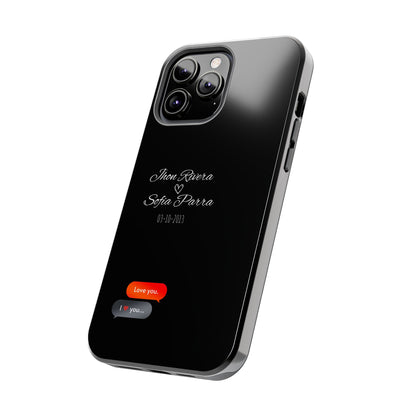 Couple’s Connection Phone Case (black)