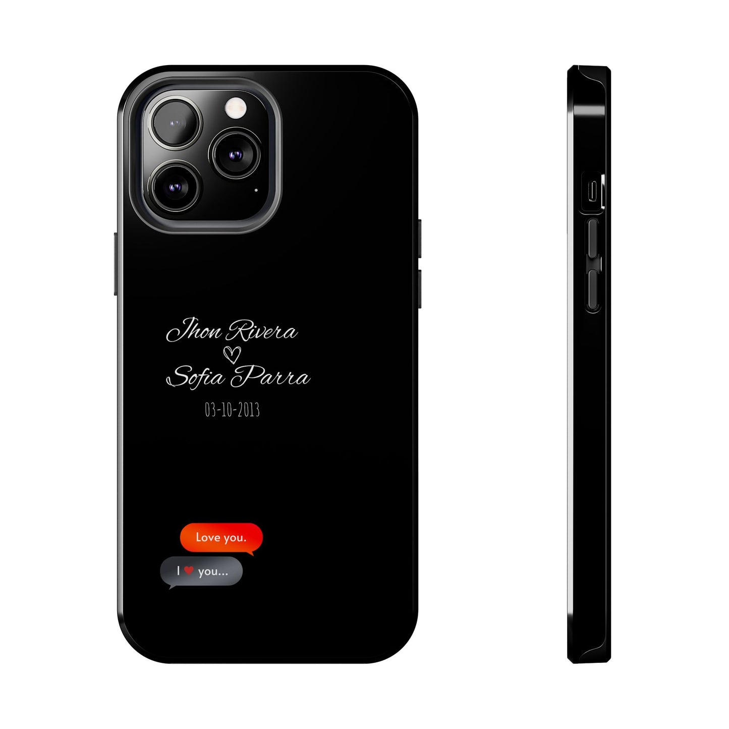 Couple’s Connection Phone Case (black)