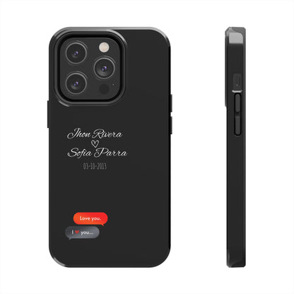 Couple’s Connection Phone Case (black)