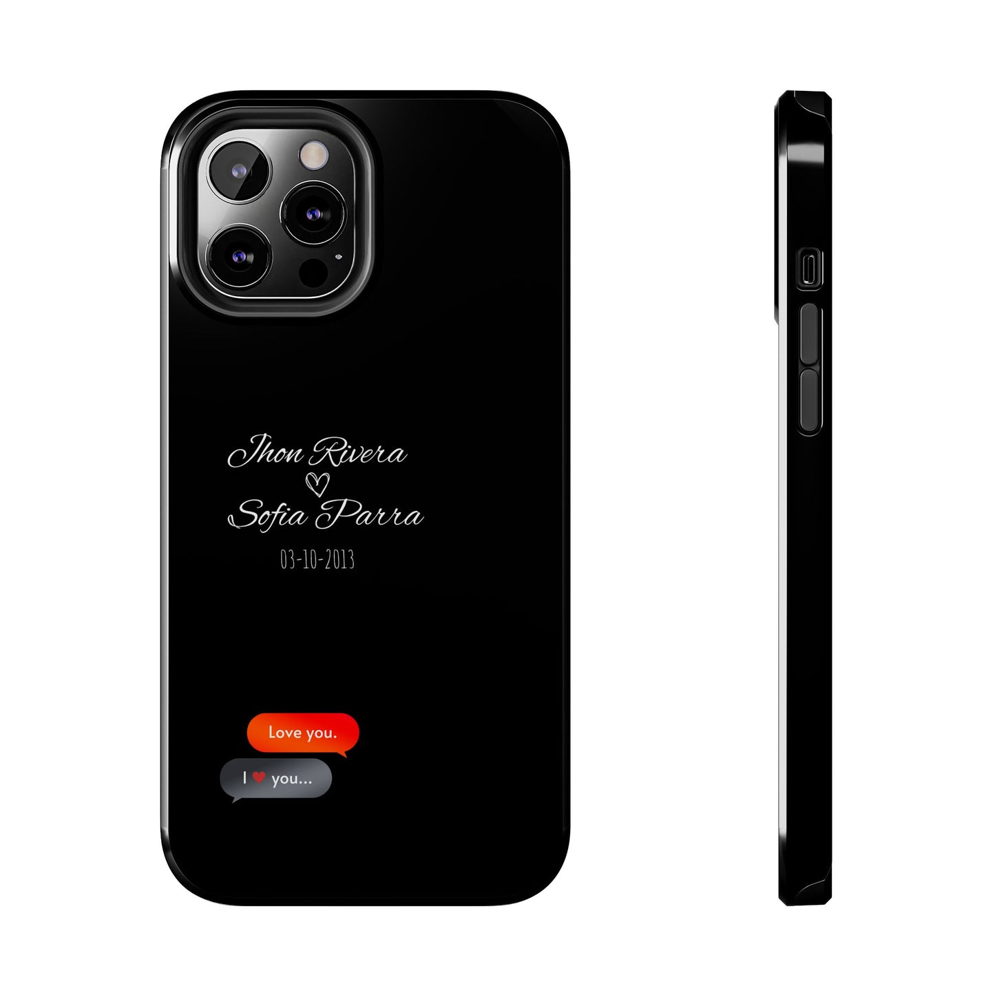 Couple’s Connection Phone Case (black)