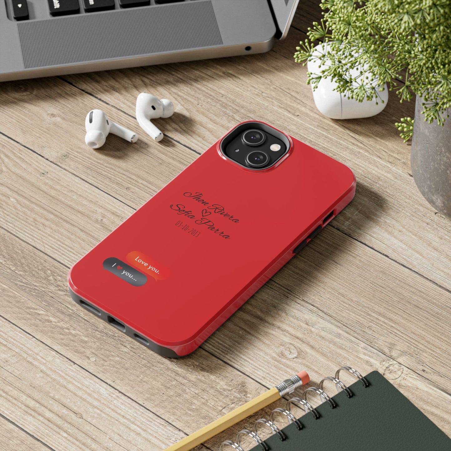 Couple’s Connection Phone Case (red)