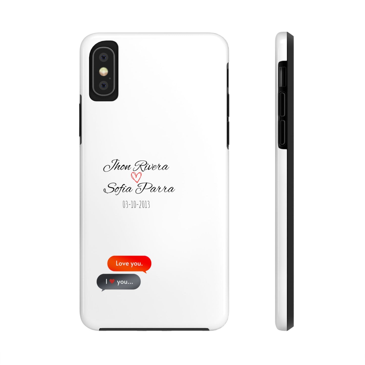 Couple’s Connection Phone Case (white)