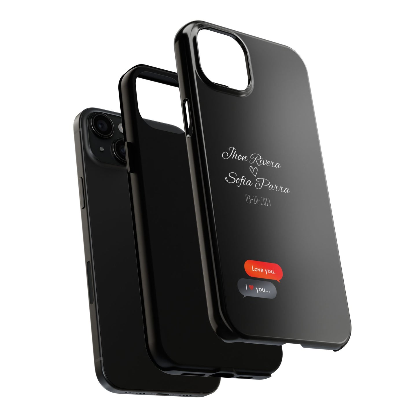 Couple’s Connection Phone Case (black)