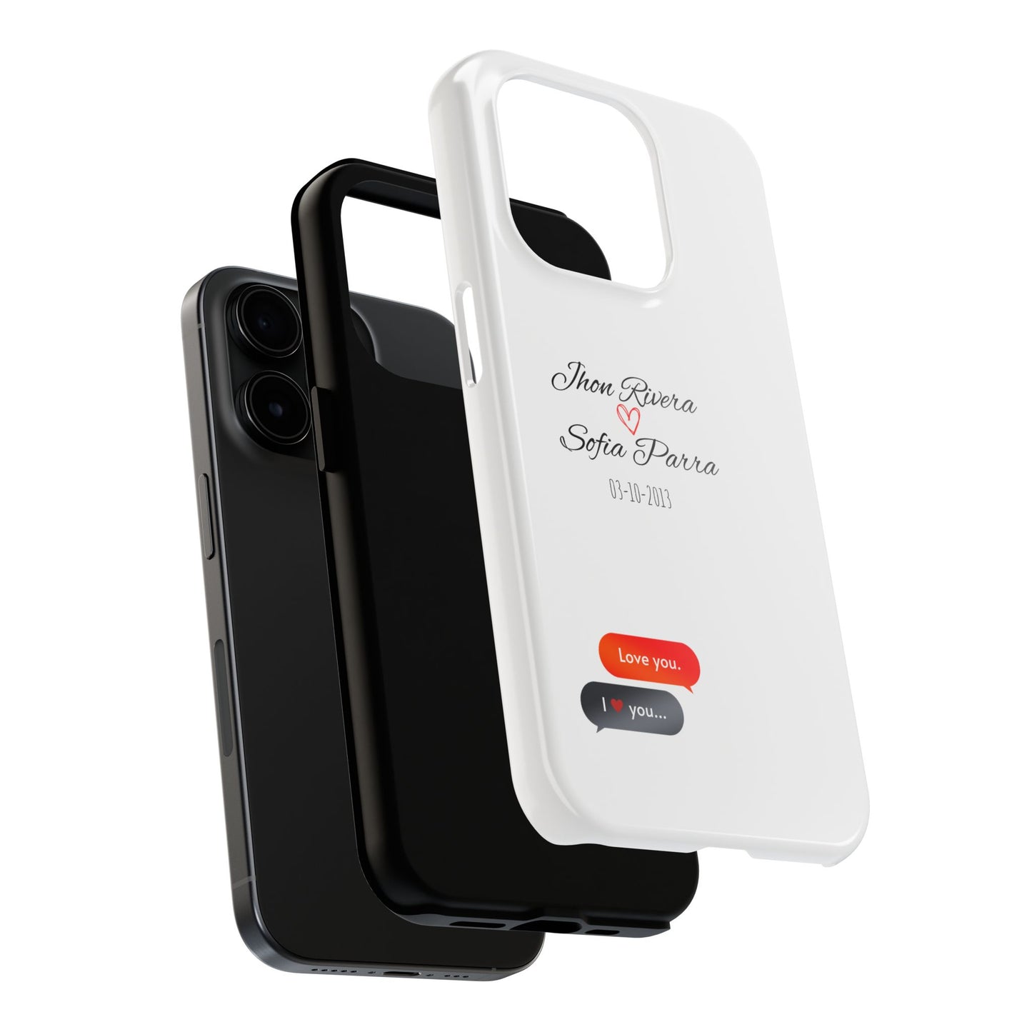 Couple’s Connection Phone Case (white)