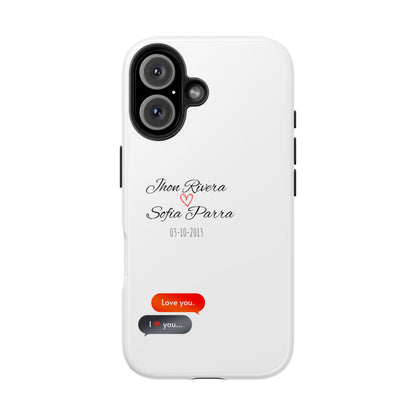 Couple’s Connection Phone Case (white)