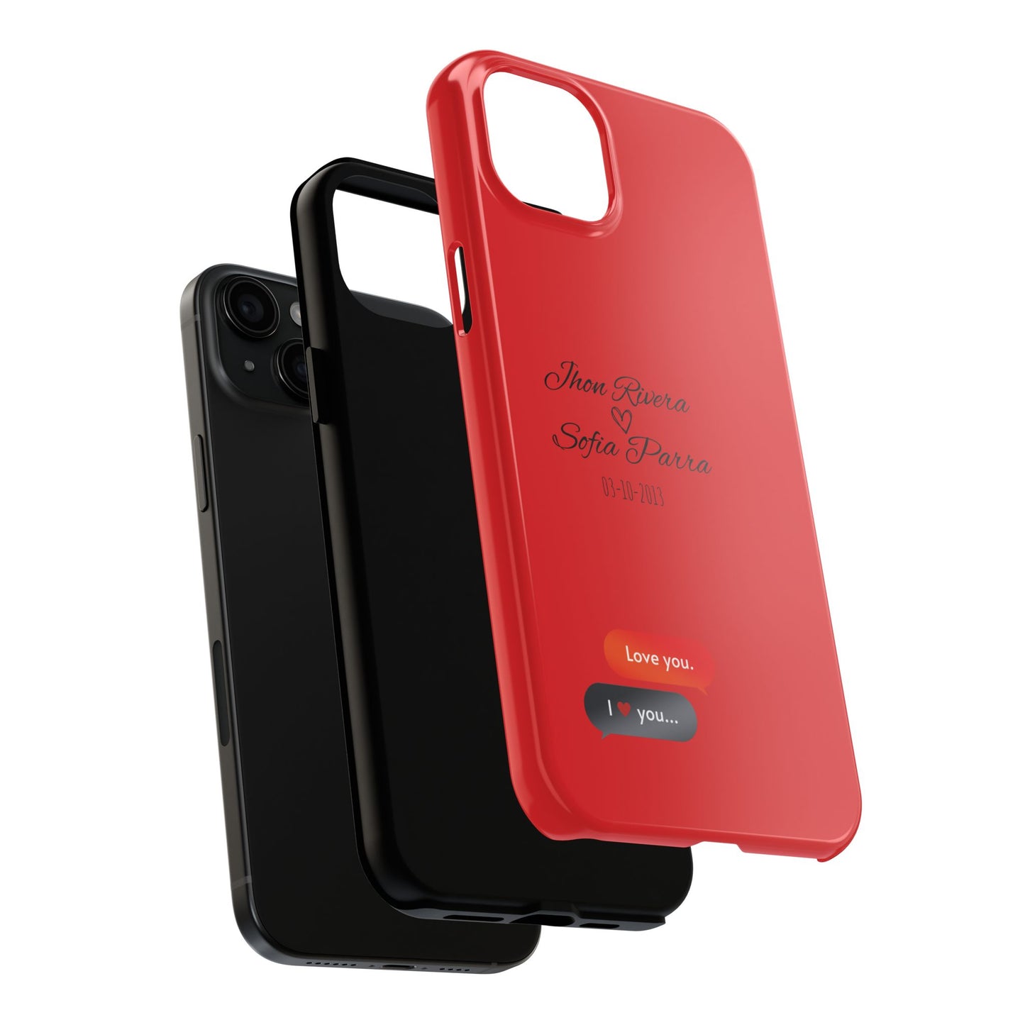 Couple’s Connection Phone Case (red)