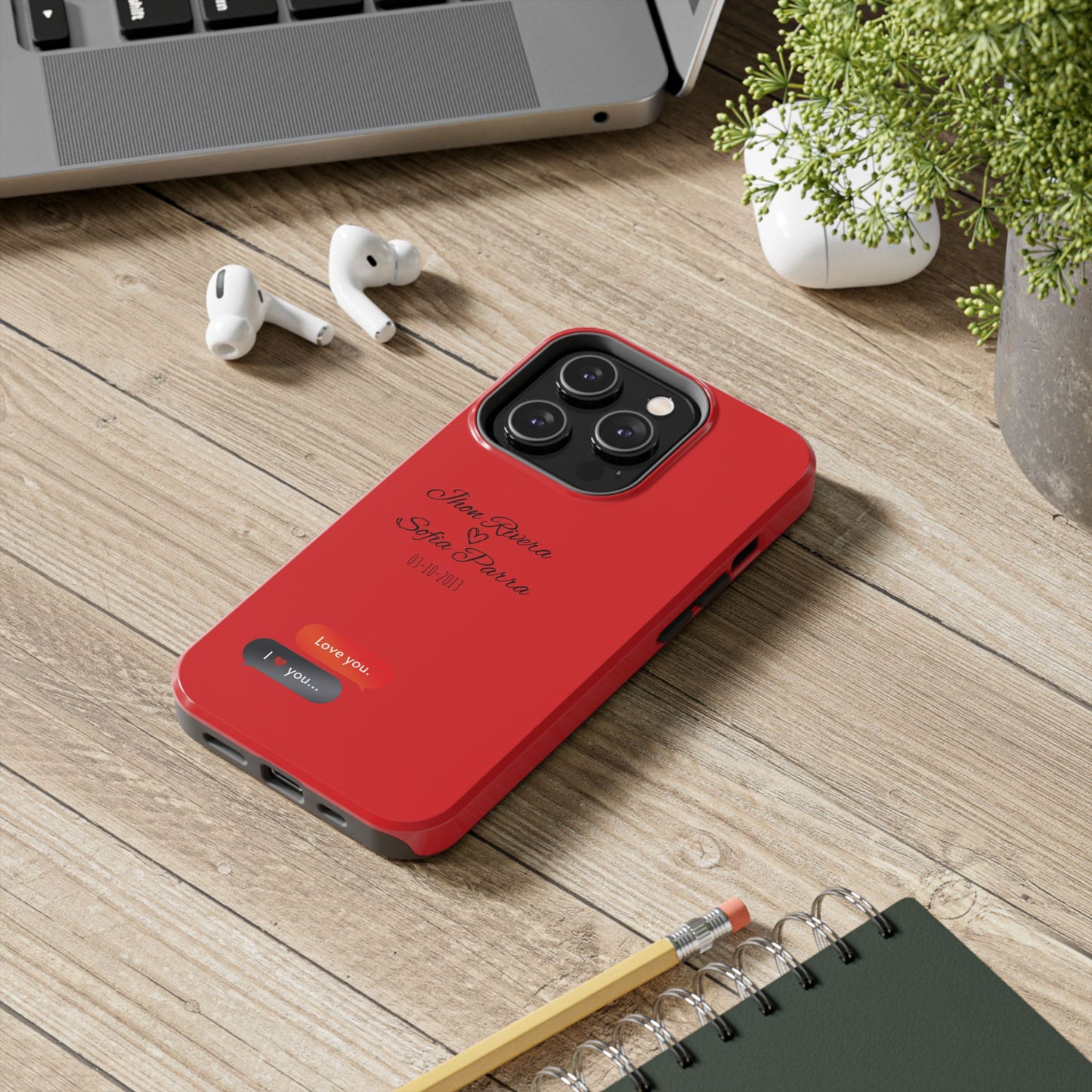 Couple’s Connection Phone Case (red)