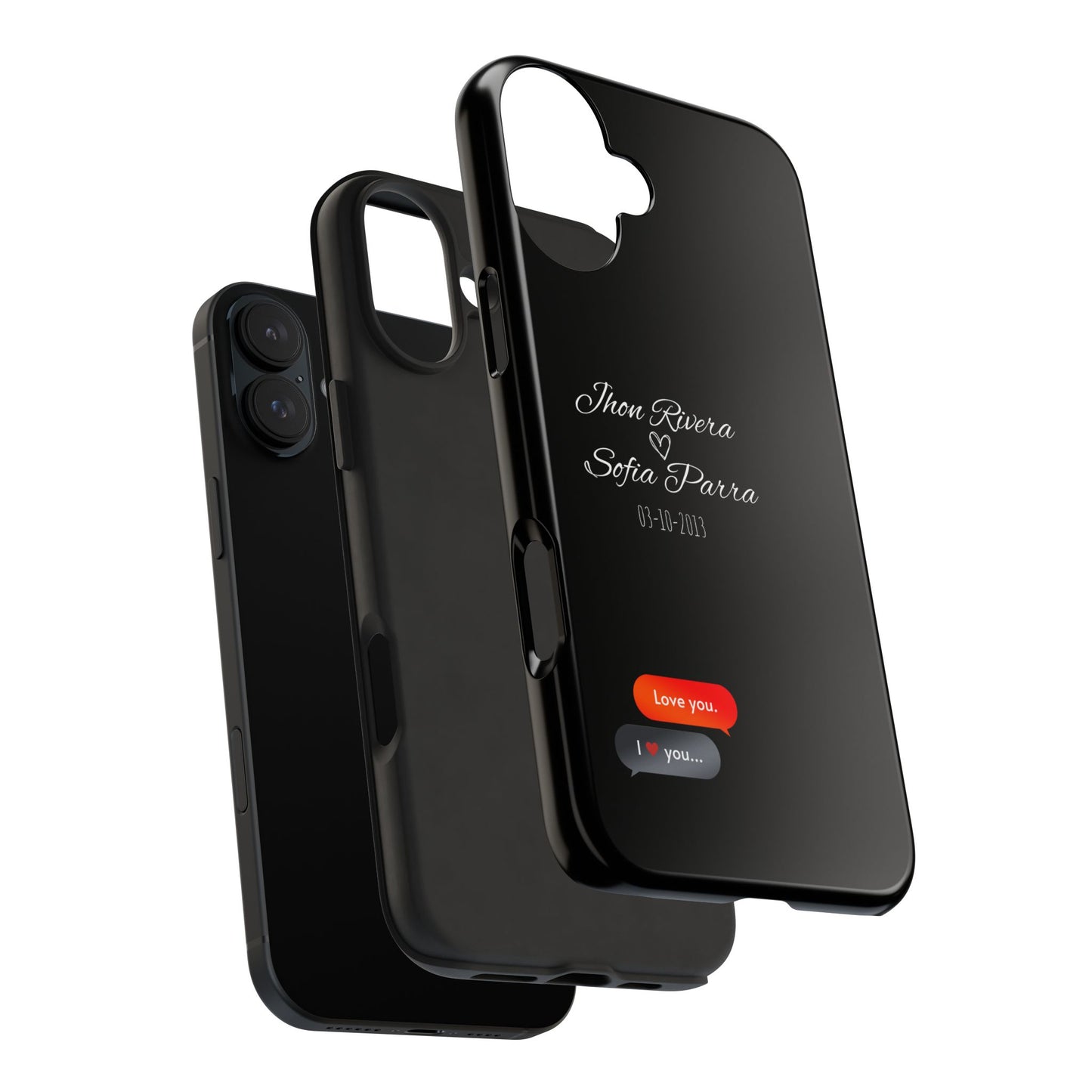 Couple’s Connection Phone Case (black)