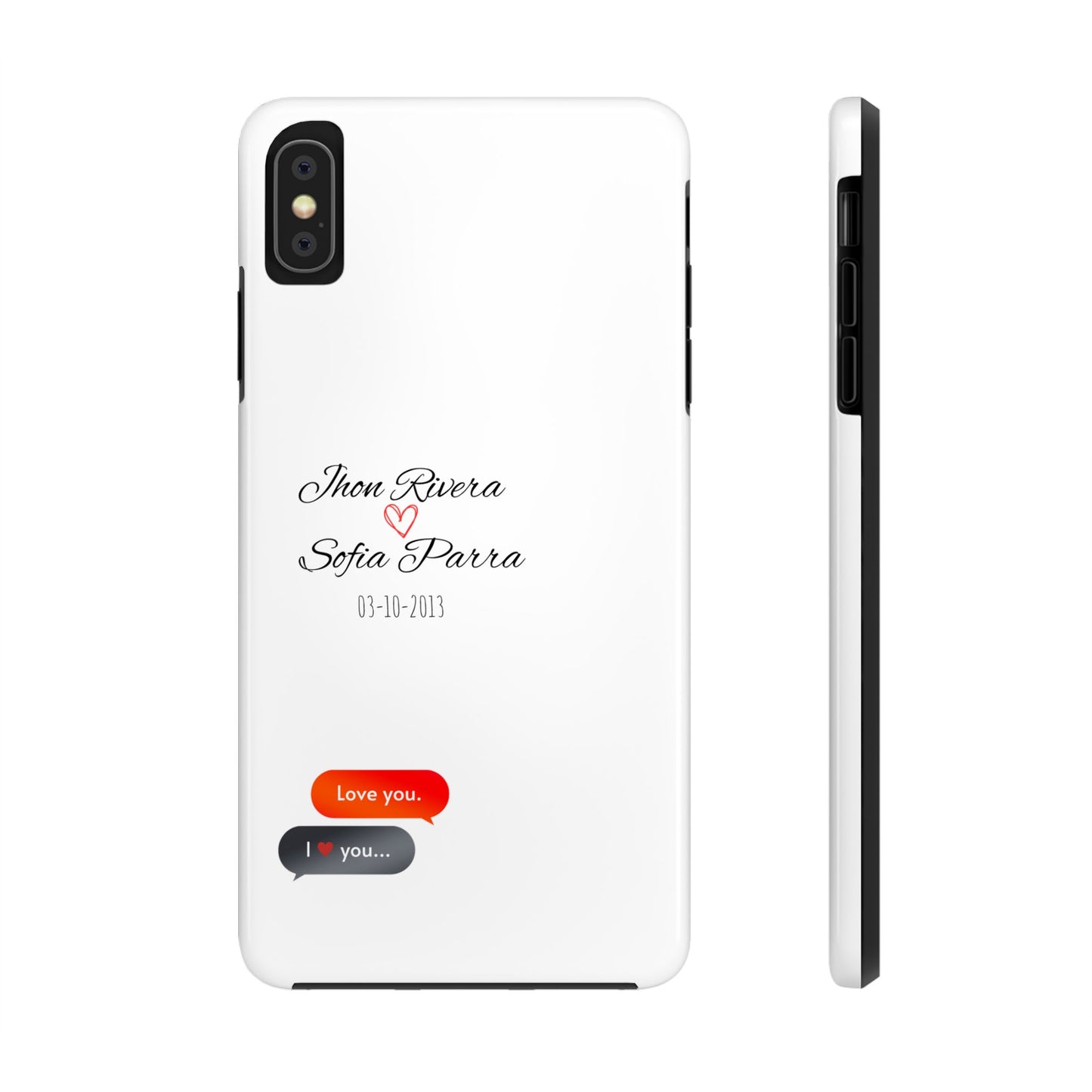 Couple’s Connection Phone Case (white)