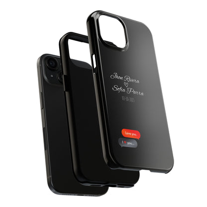 Couple’s Connection Phone Case (black)