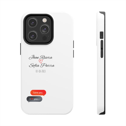 Couple’s Connection Phone Case (white)