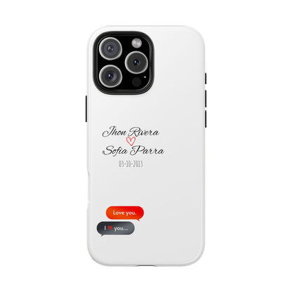 Couple’s Connection Phone Case (white)