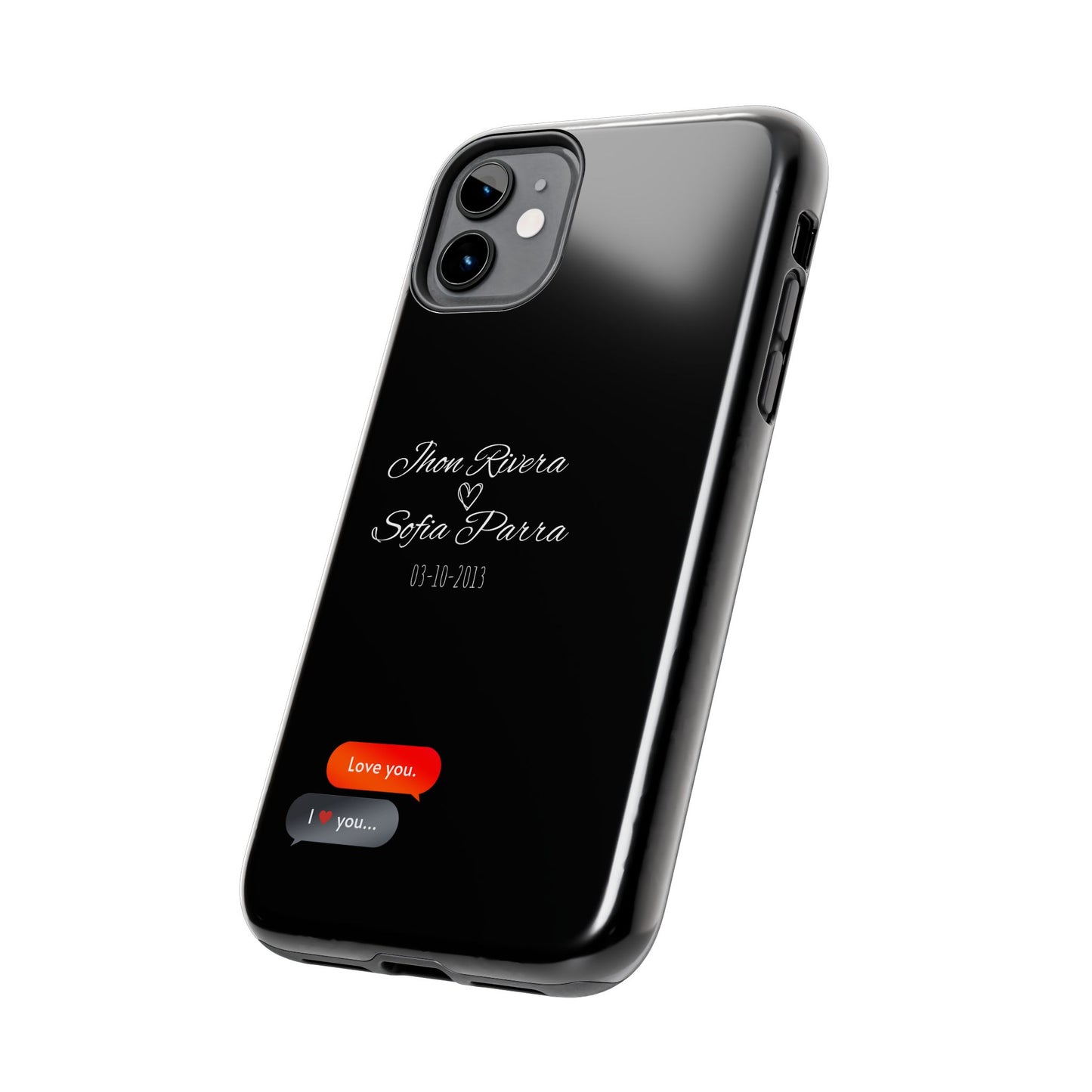 Couple’s Connection Phone Case (black)