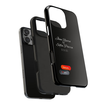 Couple’s Connection Phone Case (black)