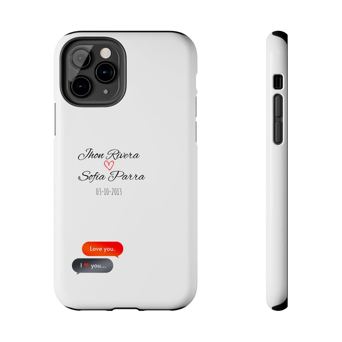 Couple’s Connection Phone Case (white)