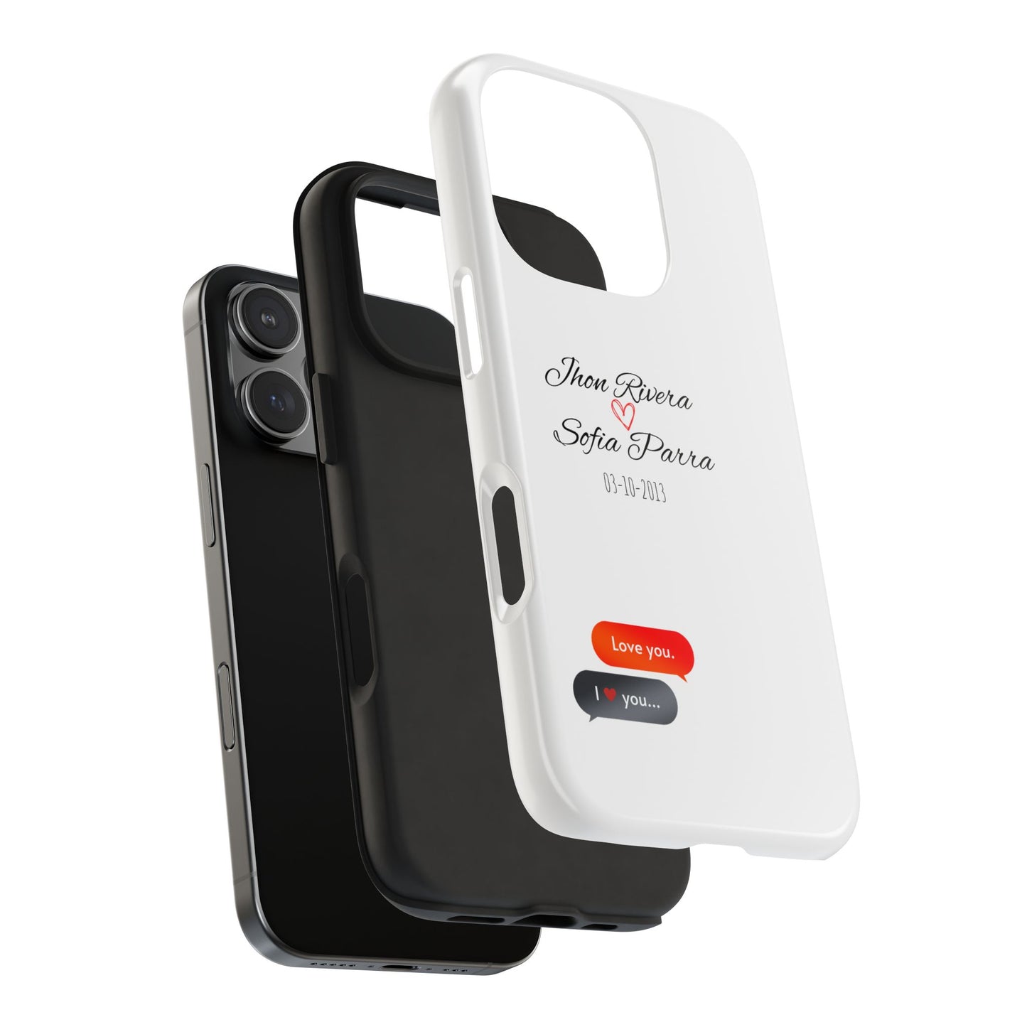 Couple’s Connection Phone Case (white)