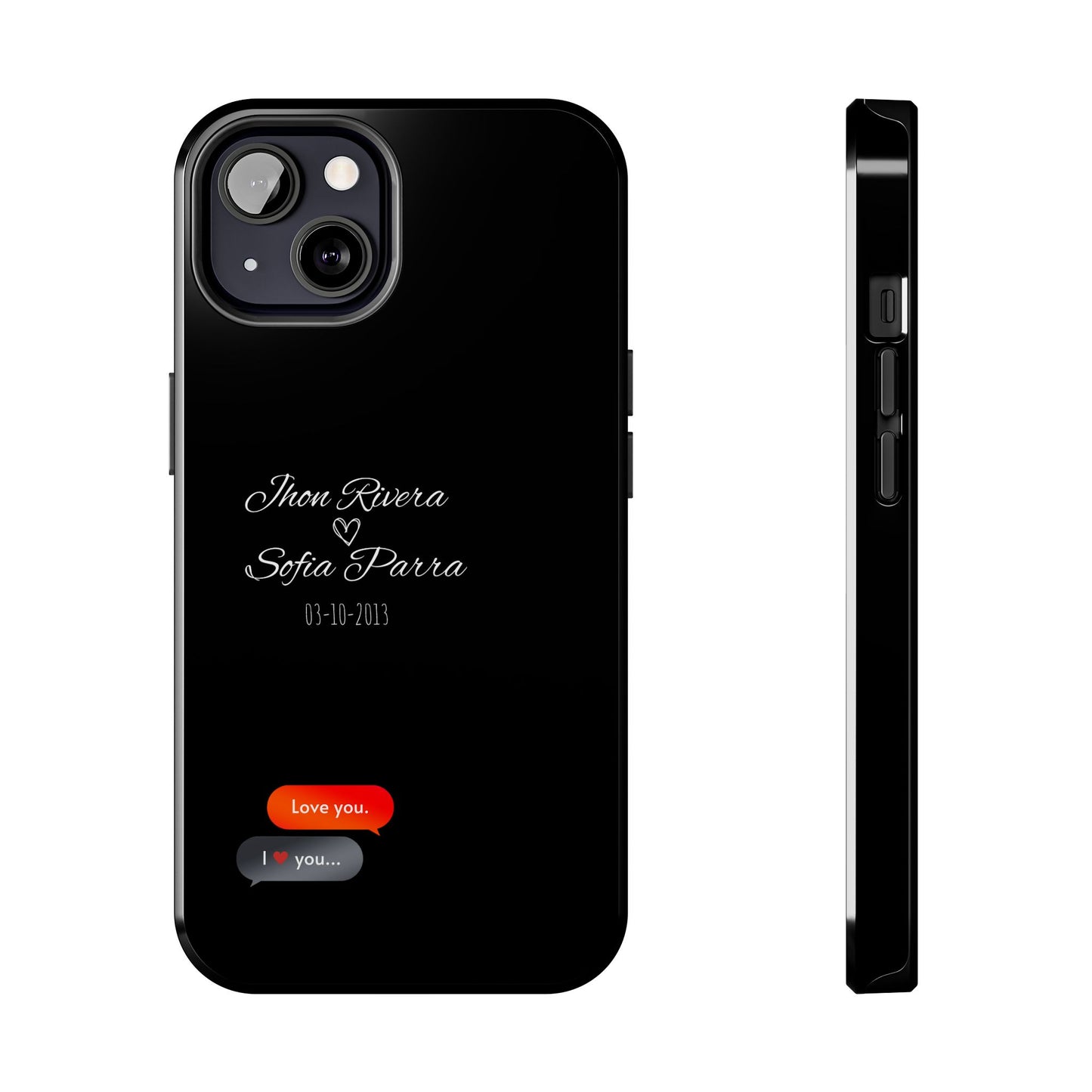 Couple’s Connection Phone Case (black)