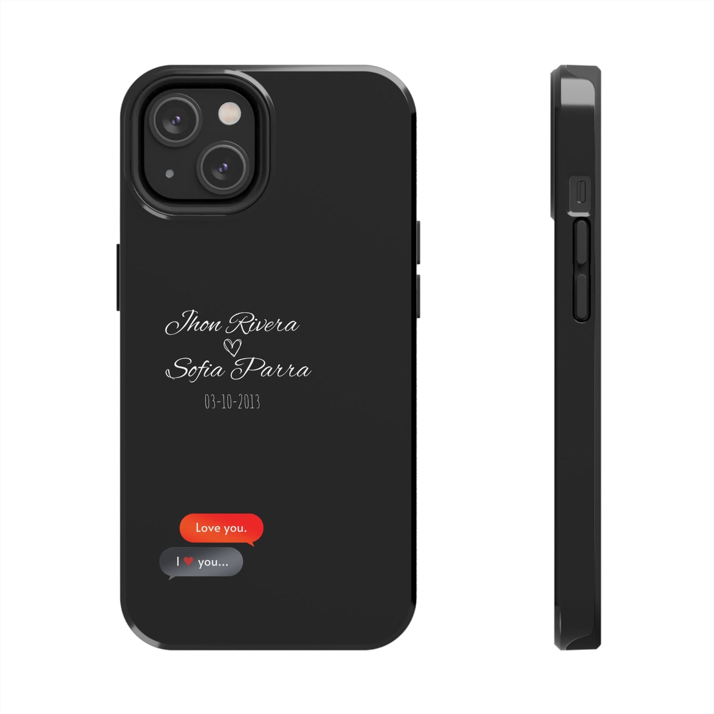 Couple’s Connection Phone Case (black)