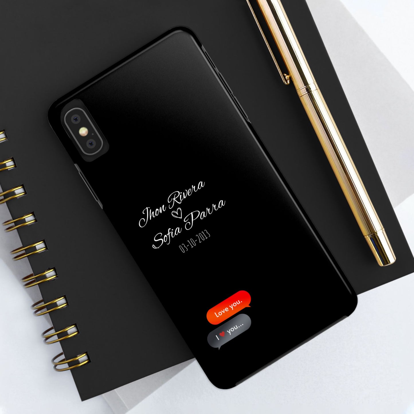 Couple’s Connection Phone Case (black)