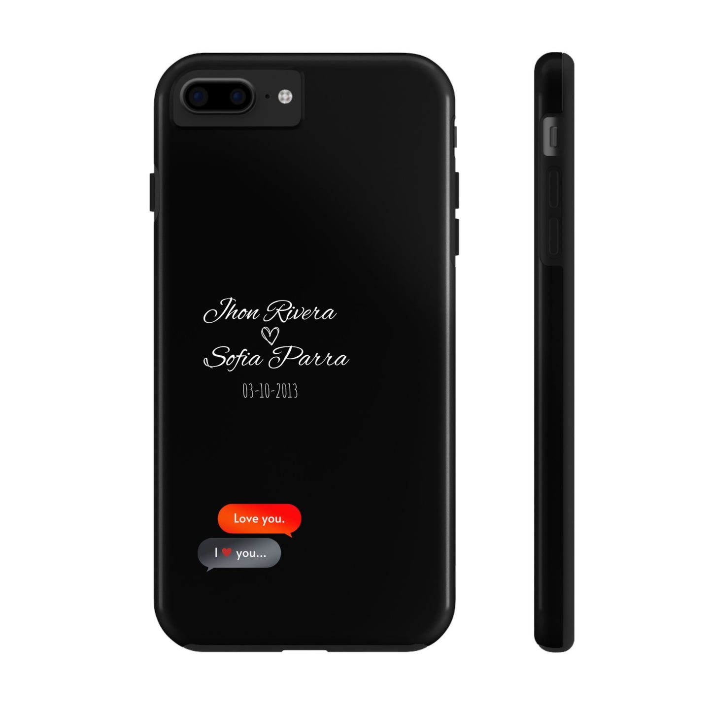 Couple’s Connection Phone Case (black)