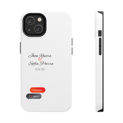 Couple’s Connection Phone Case (white)