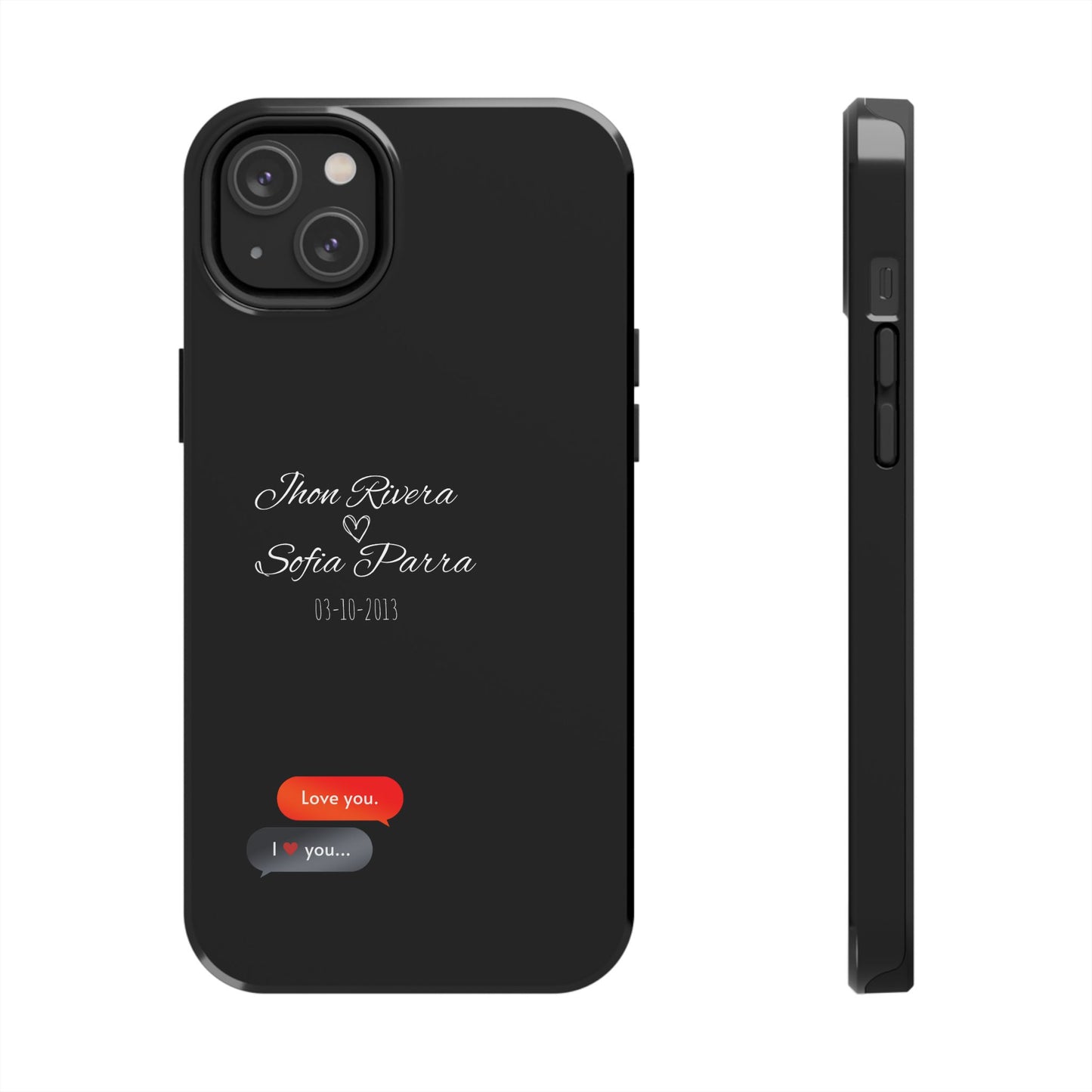 Couple’s Connection Phone Case (black)