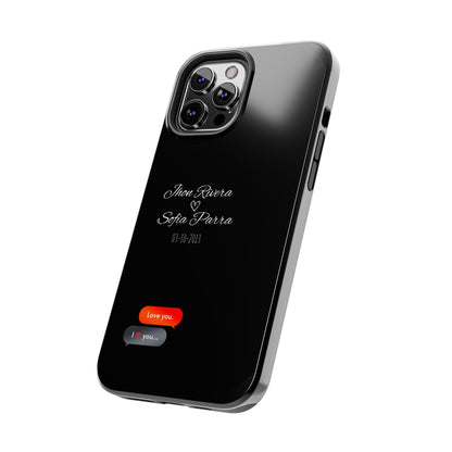 Couple’s Connection Phone Case (black)