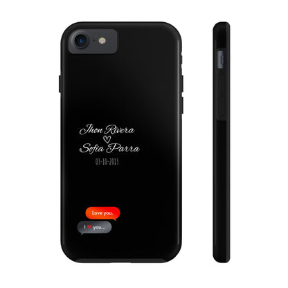 Couple’s Connection Phone Case (black)