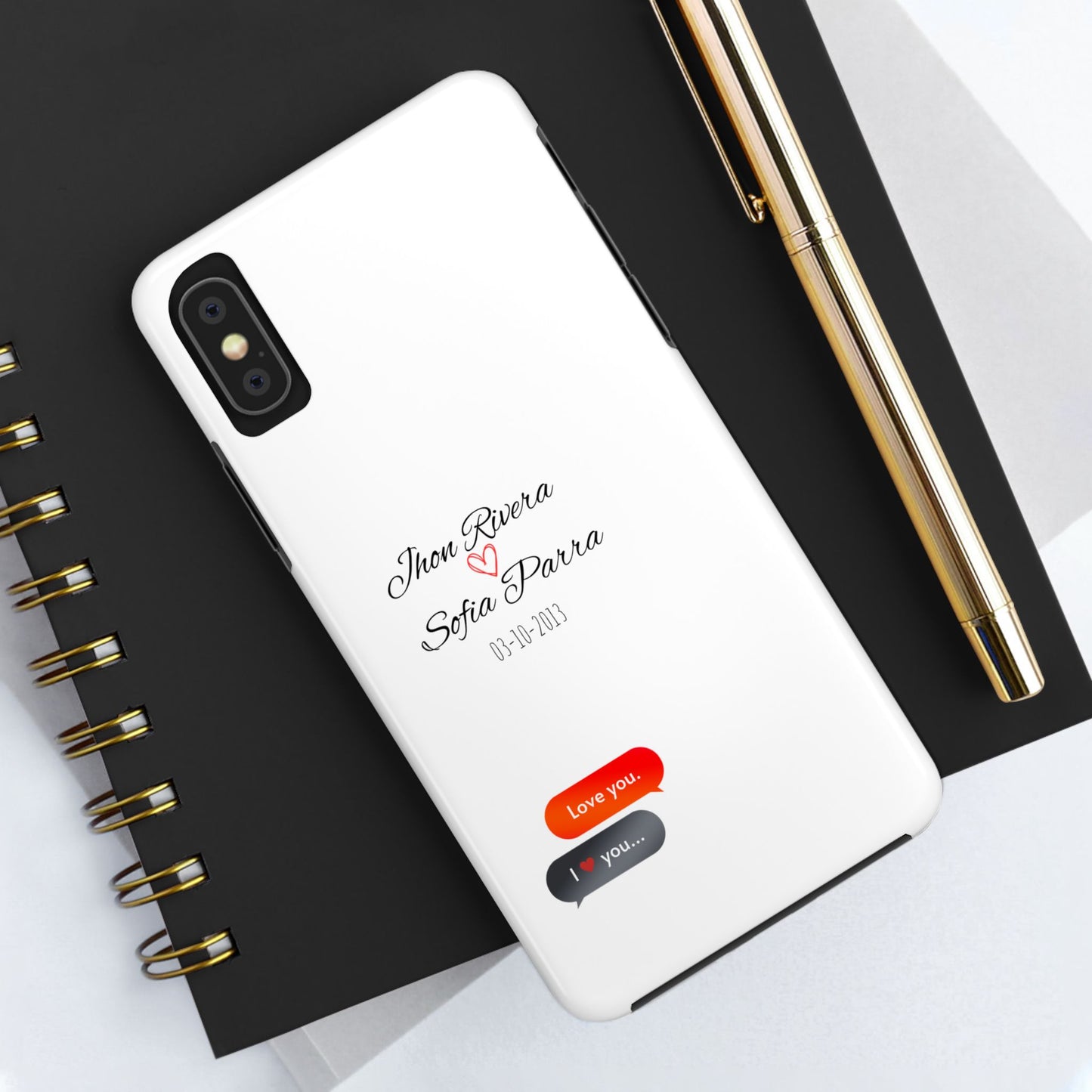 Couple’s Connection Phone Case (white)