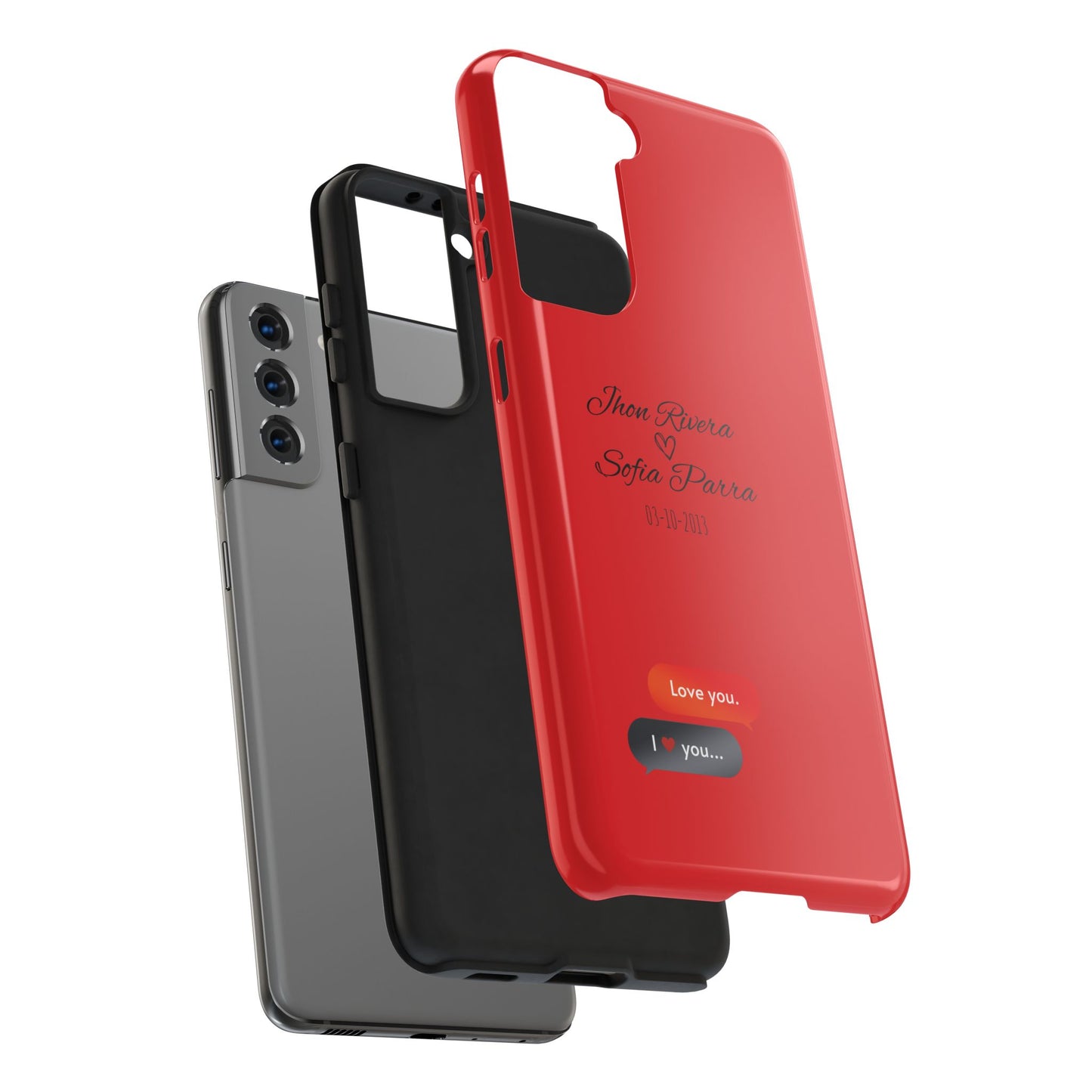 Couple’s Connection Phone Case (red)