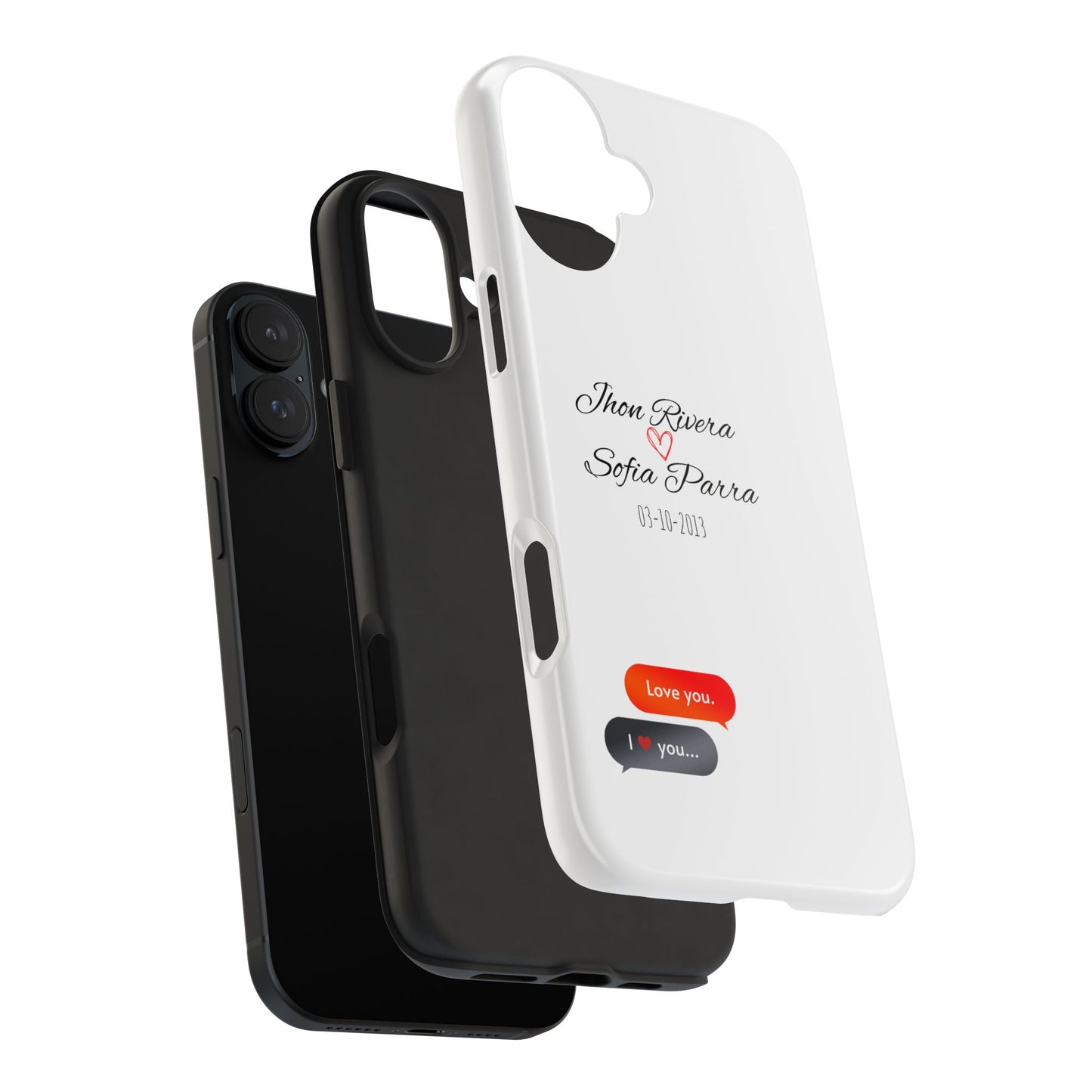 Couple’s Connection Phone Case (white)