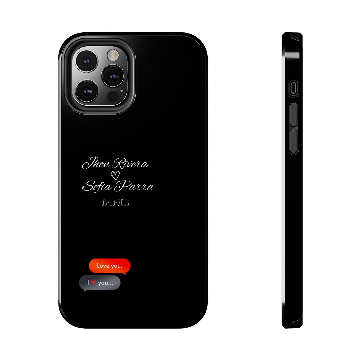 Couple’s Connection Phone Case (black)