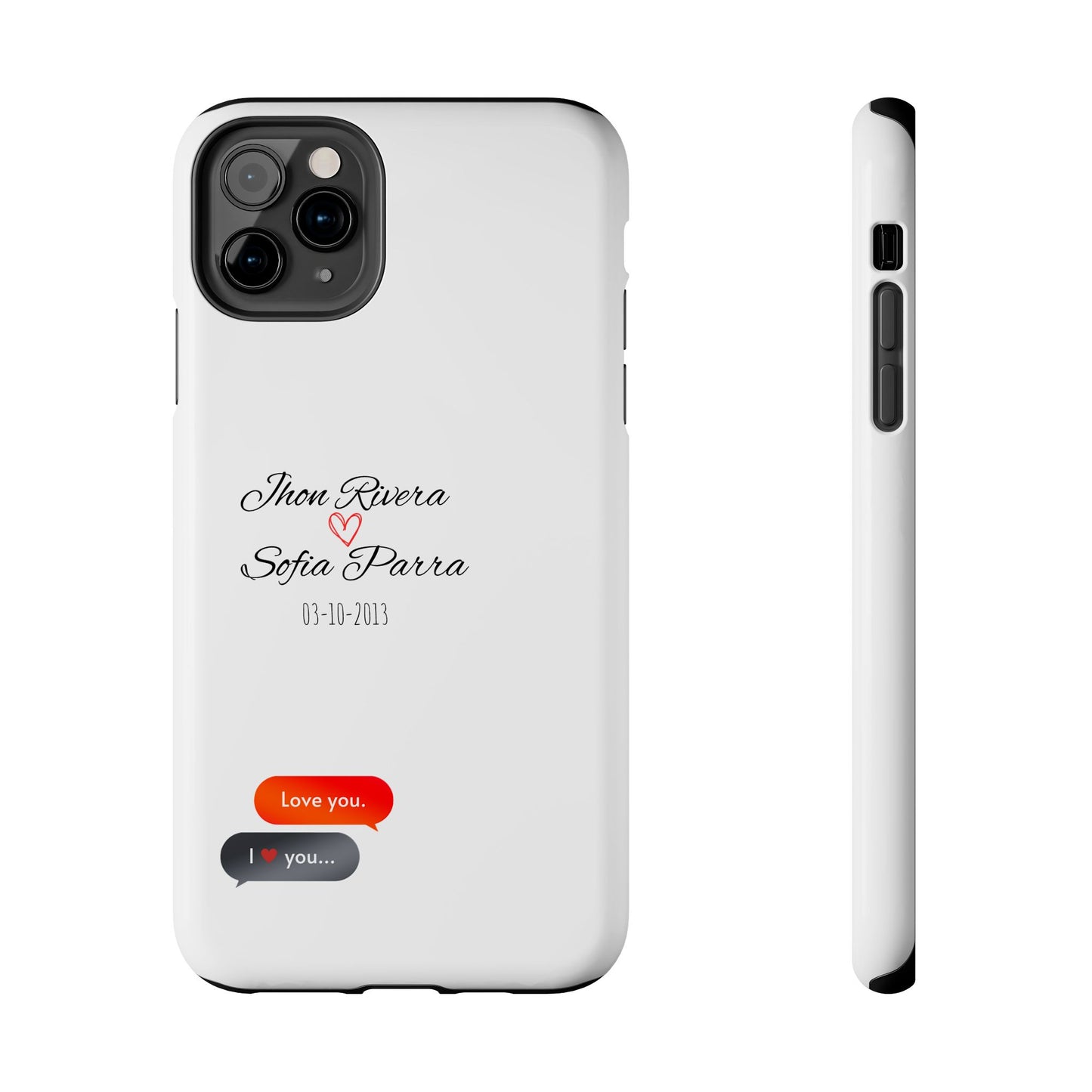 Couple’s Connection Phone Case (white)