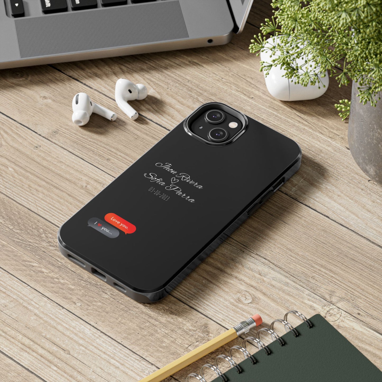 Couple’s Connection Phone Case (black)