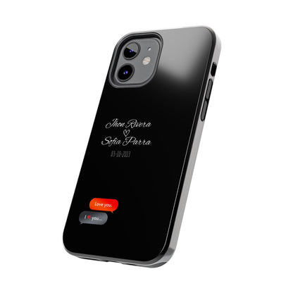 Couple’s Connection Phone Case (black)