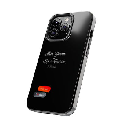 Couple’s Connection Phone Case (black)