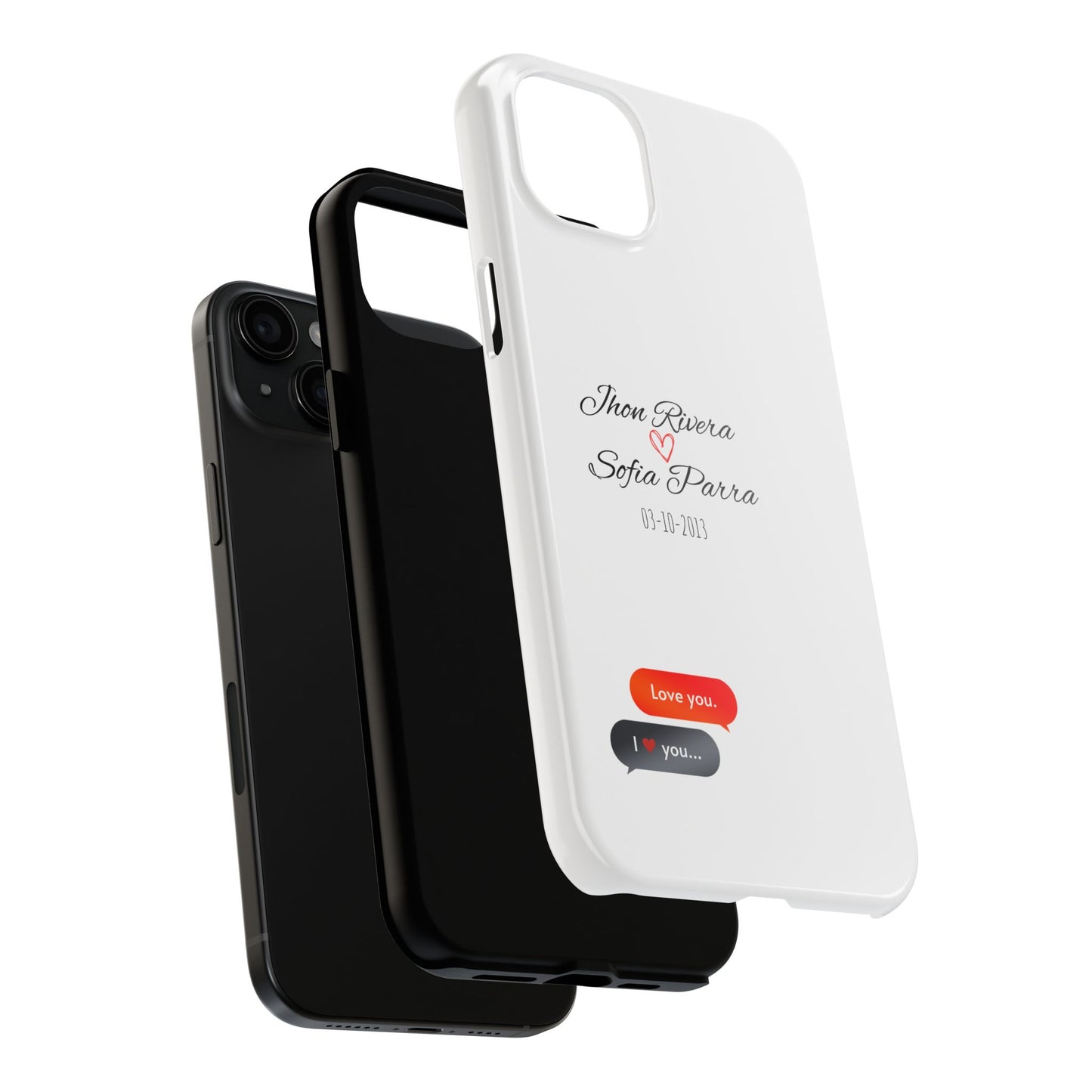 Couple’s Connection Phone Case (white)