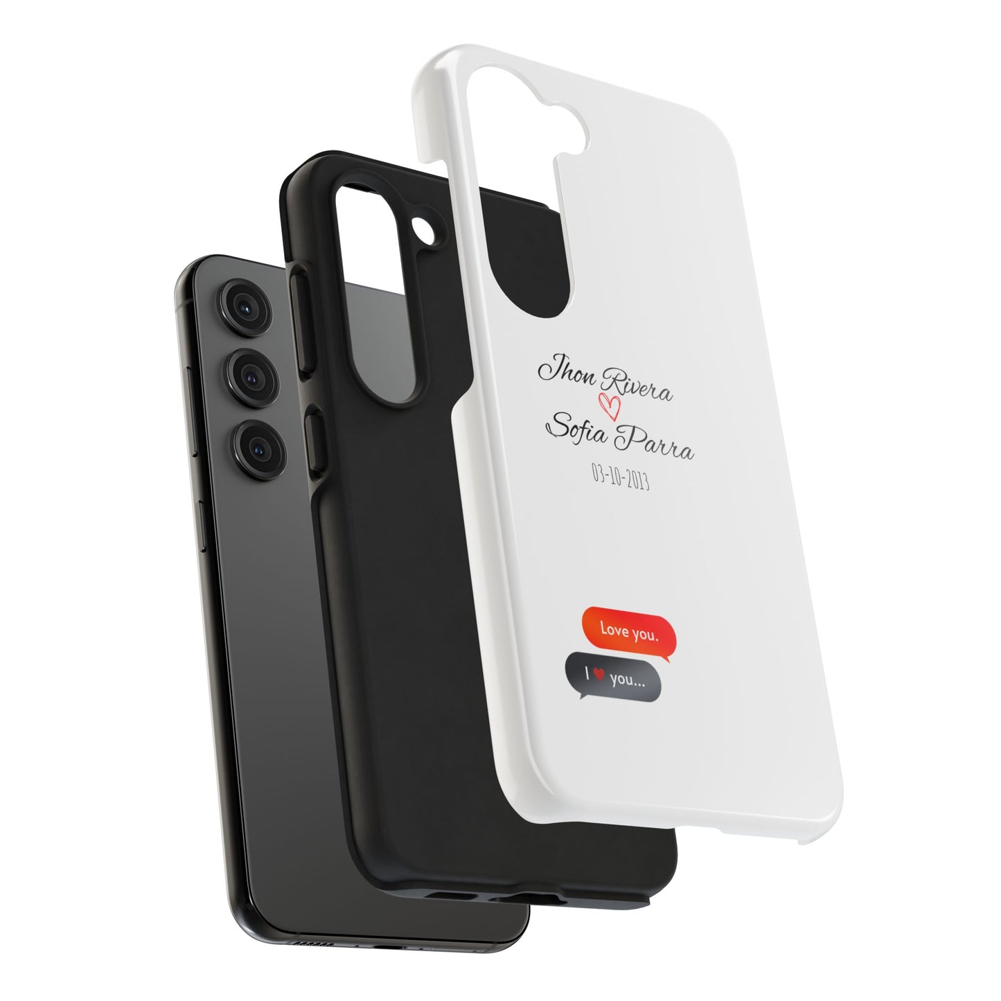 Couple’s Connection Phone Case (white)