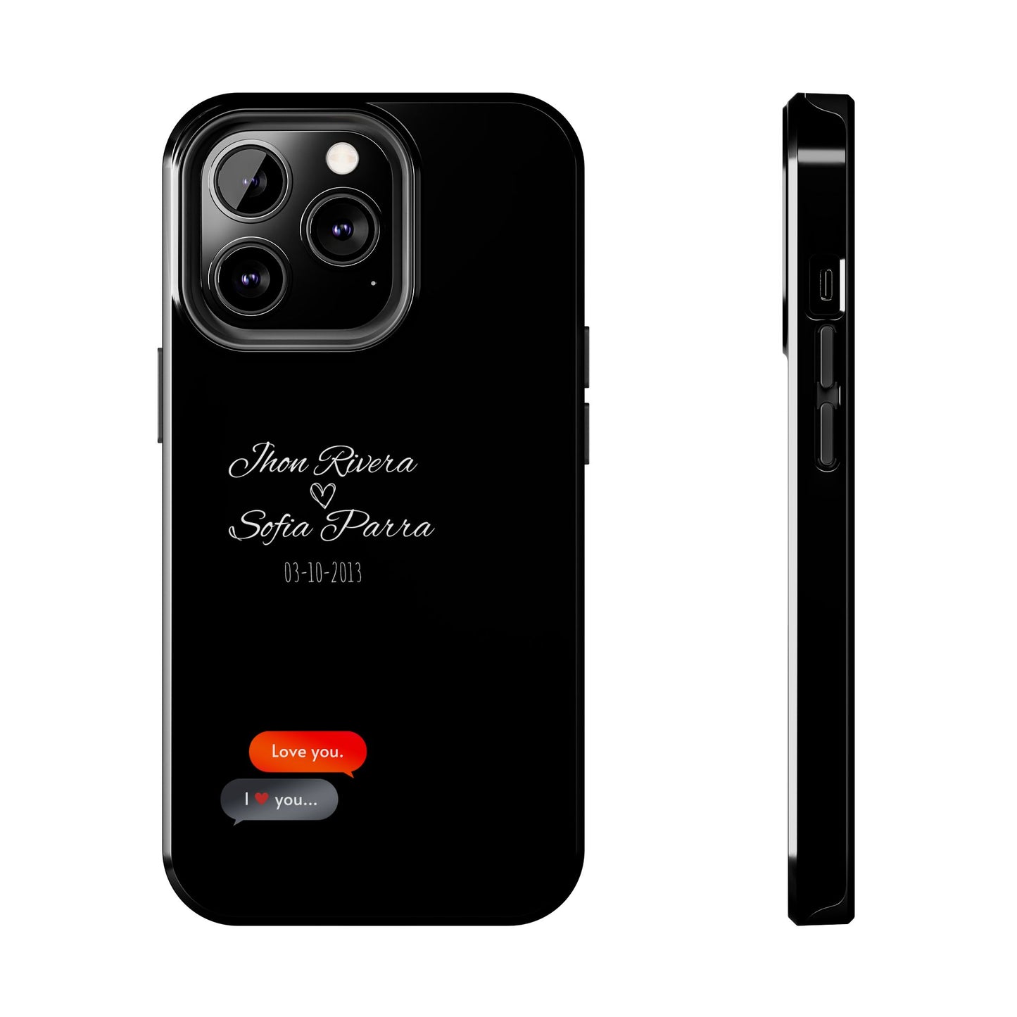 Couple’s Connection Phone Case (black)