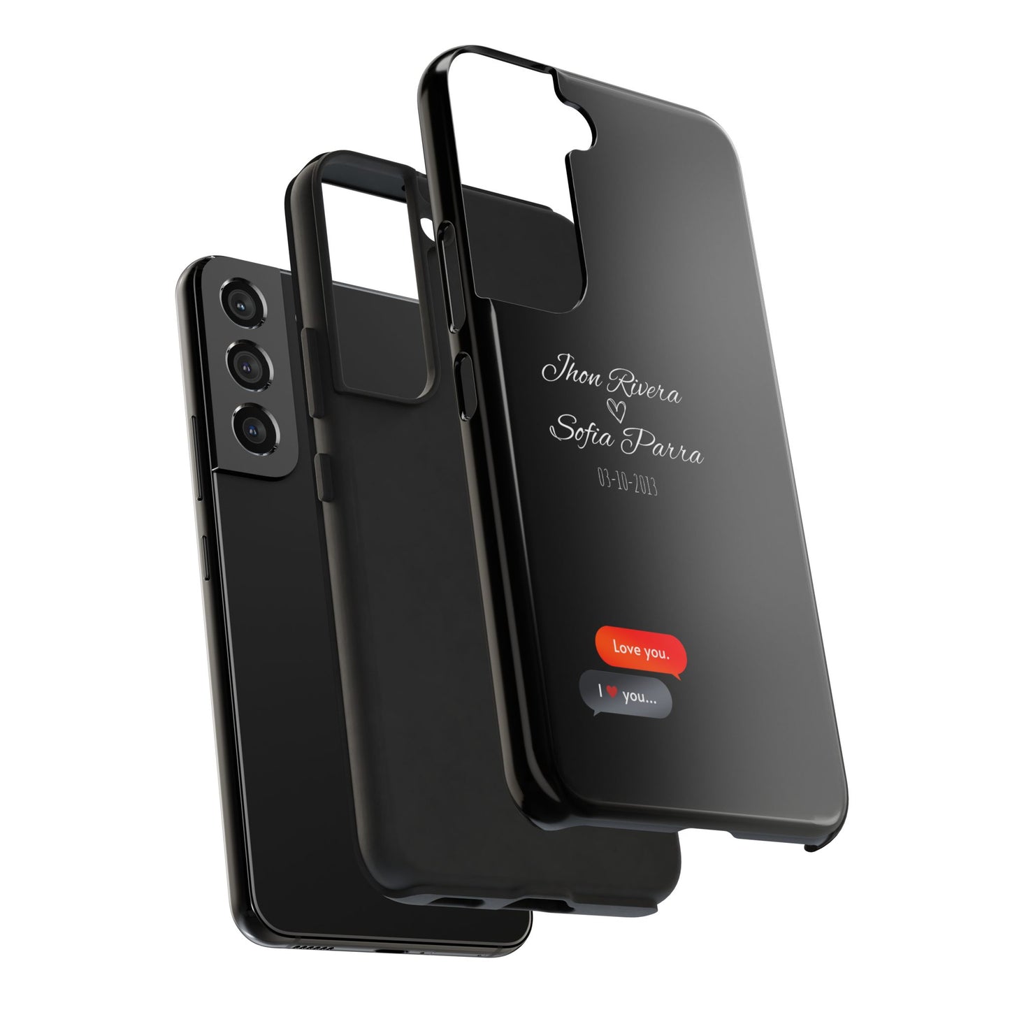 Couple’s Connection Phone Case (black)