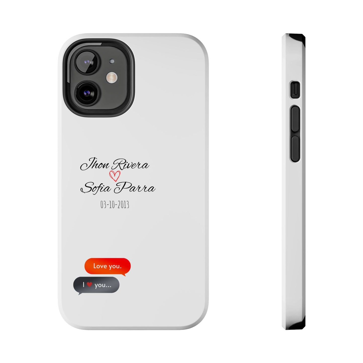 Couple’s Connection Phone Case (white)